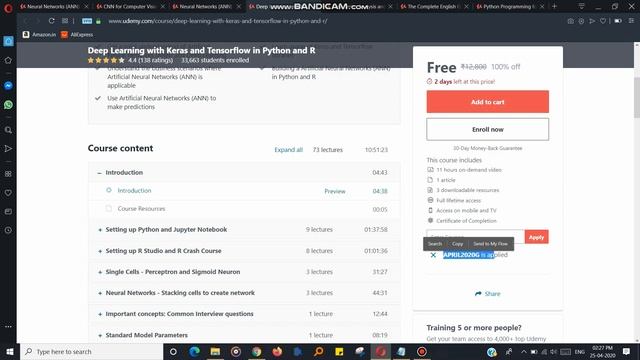 free certified udemy courses : ML , Compuer vision , R, AI , Python ,english смотреть онлайн