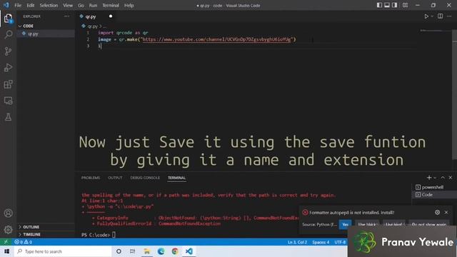 How to make a QR Code Generator with only 3 lines of code | # 2 Python Projects смотреть онлайн