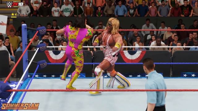 WWE2K18 GAMEPLAY: "Machoman" Randy Savage VS. The Ultimate Warrior смотреть онлайн