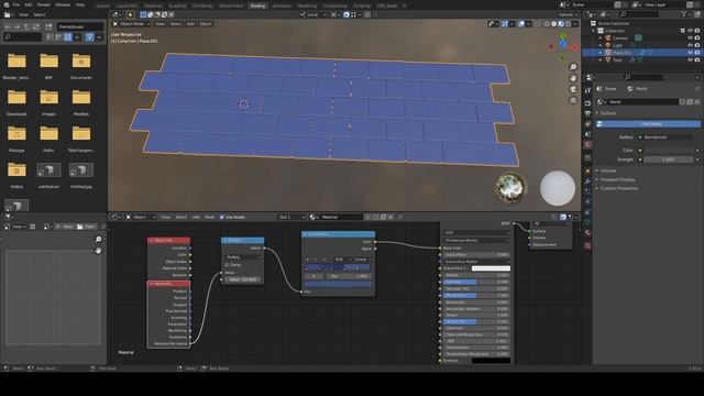 Blender Roof Tile with geometry node and shader nodes. смотреть онлайн