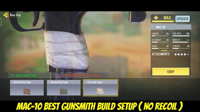 mac-10 best gunsmith build setup Cod mobile | mac-10 best attachment loadout codm | no recoil mac-1 смотреть онлайн