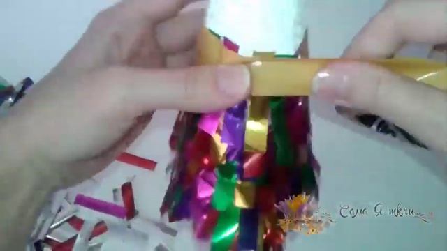 Ёлка из серпантина /Новогодние поделки для детей /Сама Я mk смотреть онлайн