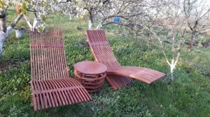 стильный шезлонг своими руками