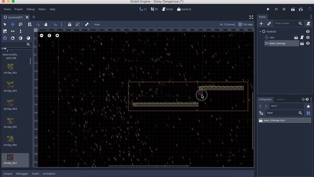 Testing Godot 3.0 Editor with rain node смотреть онлайн
