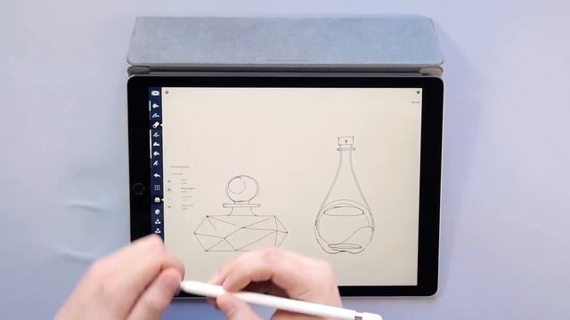 How to Draw a Perfume Bottle Using Concepts App on iPad смотреть онлайн