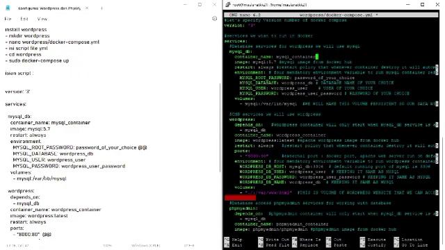 Konfigurasi Wordpress dan Php MyAdmin Menggunakan Docker-Compose смотреть онлайн