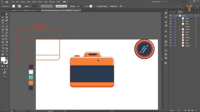 Flat Camera illustration | Flat Design Vector Art | Flat Art Camera | Flat GFX смотреть онлайн