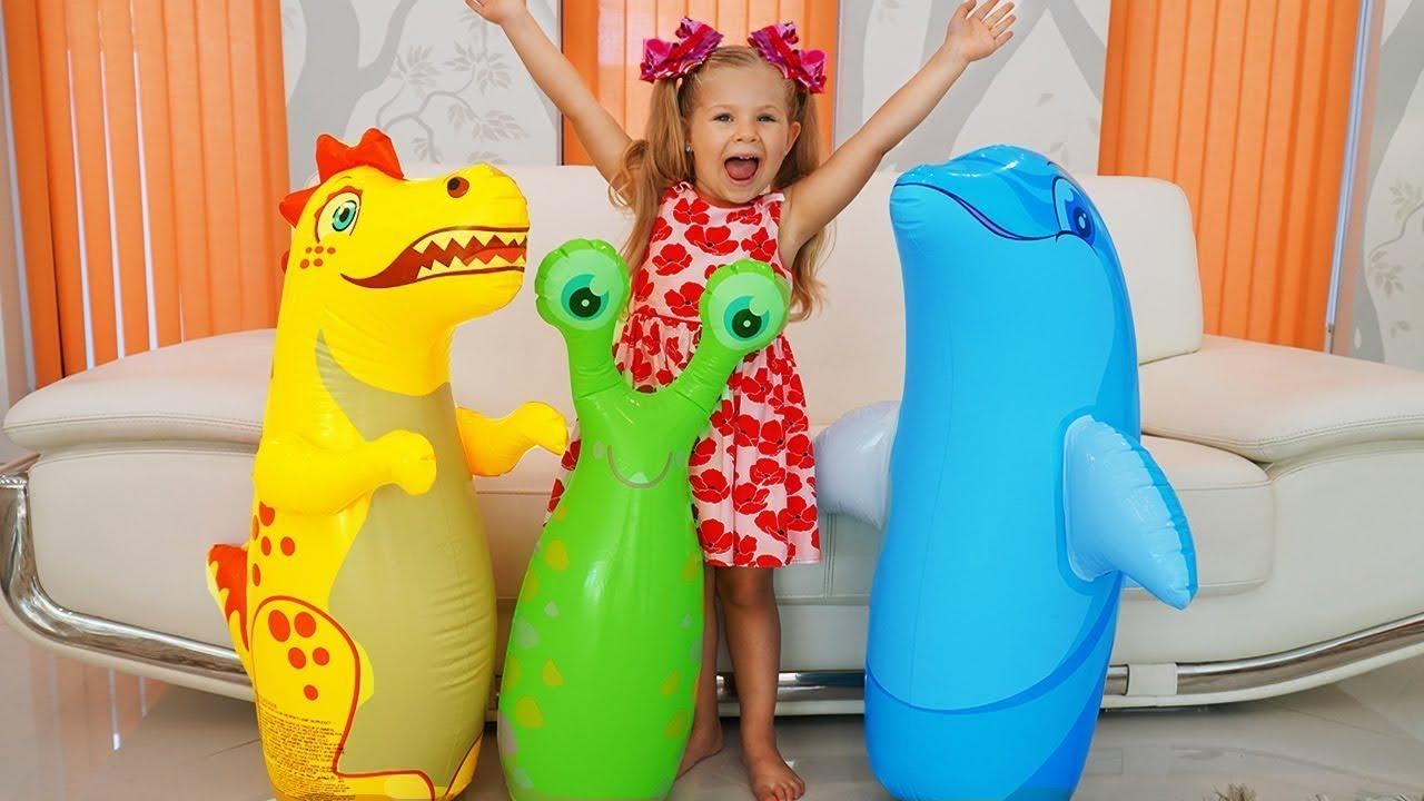 Diana and new friends toys. A story for children about friendship. смотреть онлайн