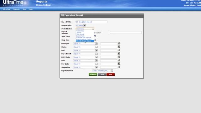 MyBerea Training: Reports Series: Class Override Exeption Report HD смотреть онлайн