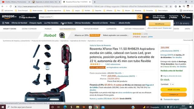 ? ¡Oferta Amazon! Aspiradora Rowenta XForce Flex RH9829 barato 270€ ¡46 DTO! Opinión | Descuento ? смотреть онлайн