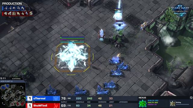 uThermal vs ShoWTimE TvP - WCS Challenger 2018 Season 1 – Europe смотреть онлайн