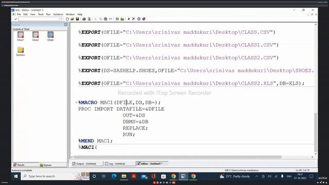 7 Macros||MACROS IN SAS || ADVANCE SAS || #SAS #ADVANCESAS #MACRO|| CADAVUKO|| смотреть онлайн