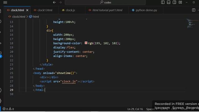 Digital clock in html css javascript смотреть онлайн