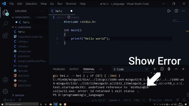 collect2.exe: error: ld returned reference 1 exit status смотреть онлайн