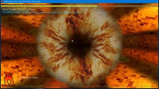FurMark Test Gigabyte GTX 750 TI | 60 FPS смотреть онлайн