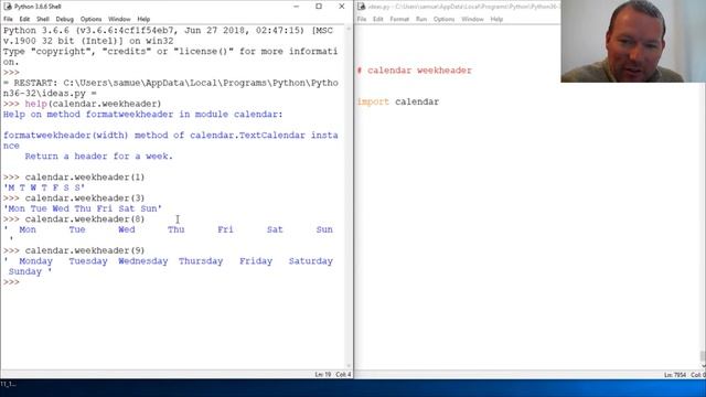 Python Basics Tutorial Calendar Weekheader смотреть онлайн