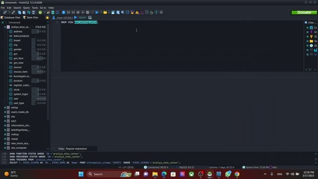 Create a query to remove a pre-created SQL View. смотреть онлайн