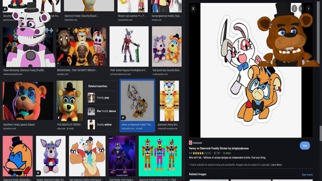 Freddy and Funtime Freddy GOOGLE GLAMROCK Freddy смотреть онлайн