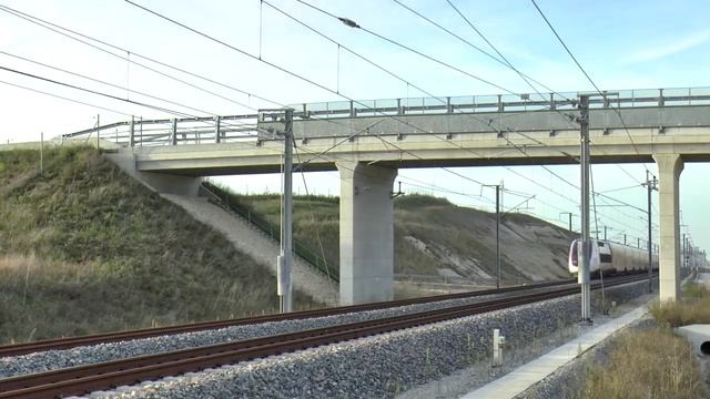 Красивое видео! Скоростные поезда едут на Максимальной скорости по Франции. Париж Европа смотреть онлайн