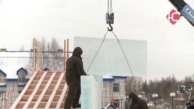 На Юбилейной строят ледовый городок смотреть онлайн