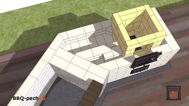 КАК ПОСТРОИТЬ ЛЕТНЮЮ КУХНЮ С БАРБЕКЮ И ТАНДЫРОМ ИЗ КИРПИЧА своими руками, проект смотреть онлайн