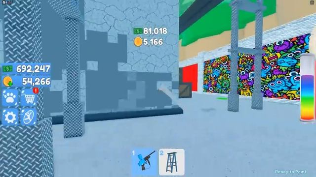 ЭТО ГРАФФИТИ СДЕЛАЛО МЕНЯ МИЛЛИОНЕРОМ! ROBLOX PAINT SIMULATOR смотреть онлайн