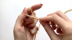 Как набрать эластичный наборный край спицами/эластичный набор петель спицами/учимся вязать спицами