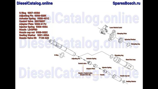 R03902D Injector Common Rail DELPHI (KIA/HYUNDAI) смотреть онлайн