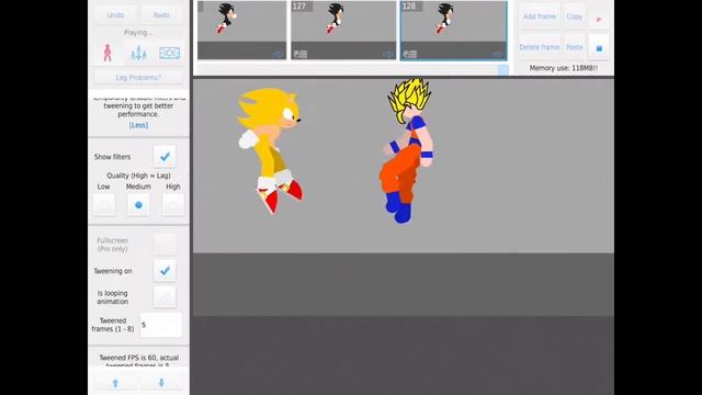 Sonic Vs Goku Stickman Node смотреть онлайн