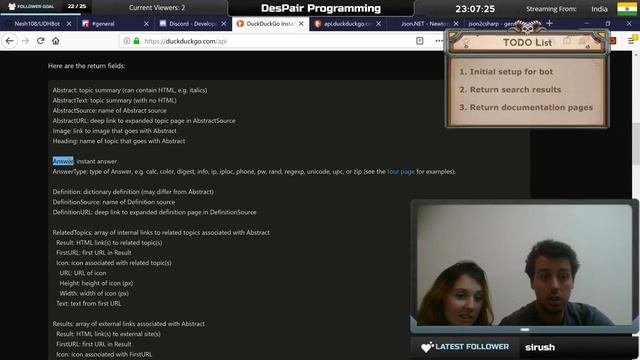 DesPair Programming #10 | Discord Bot for Unity Developers Hub - Episode 1: Adding Search Commands смотреть онлайн