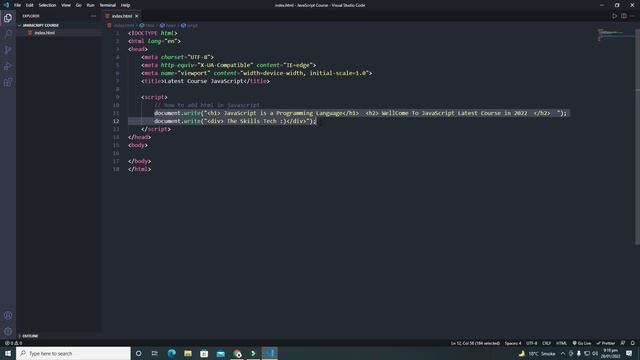 How To Add Comments JavaScript masters course in Hindi 2023 | the skillstech JavaScript смотреть онлайн