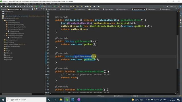 Custom Implementation of UserDetailsService | Spring Security Tutorial | Ashwani Kumar | Ep.12 смотреть онлайн
