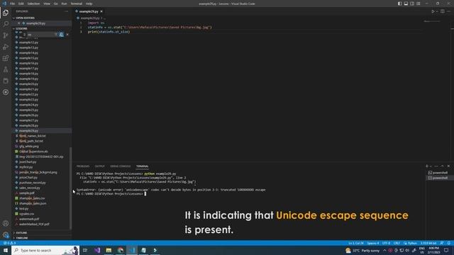 Unicode error 'unicodeescape' codec can't decode bytes in position 2-3: truncated \UXXXXXXXX escape смотреть онлайн
