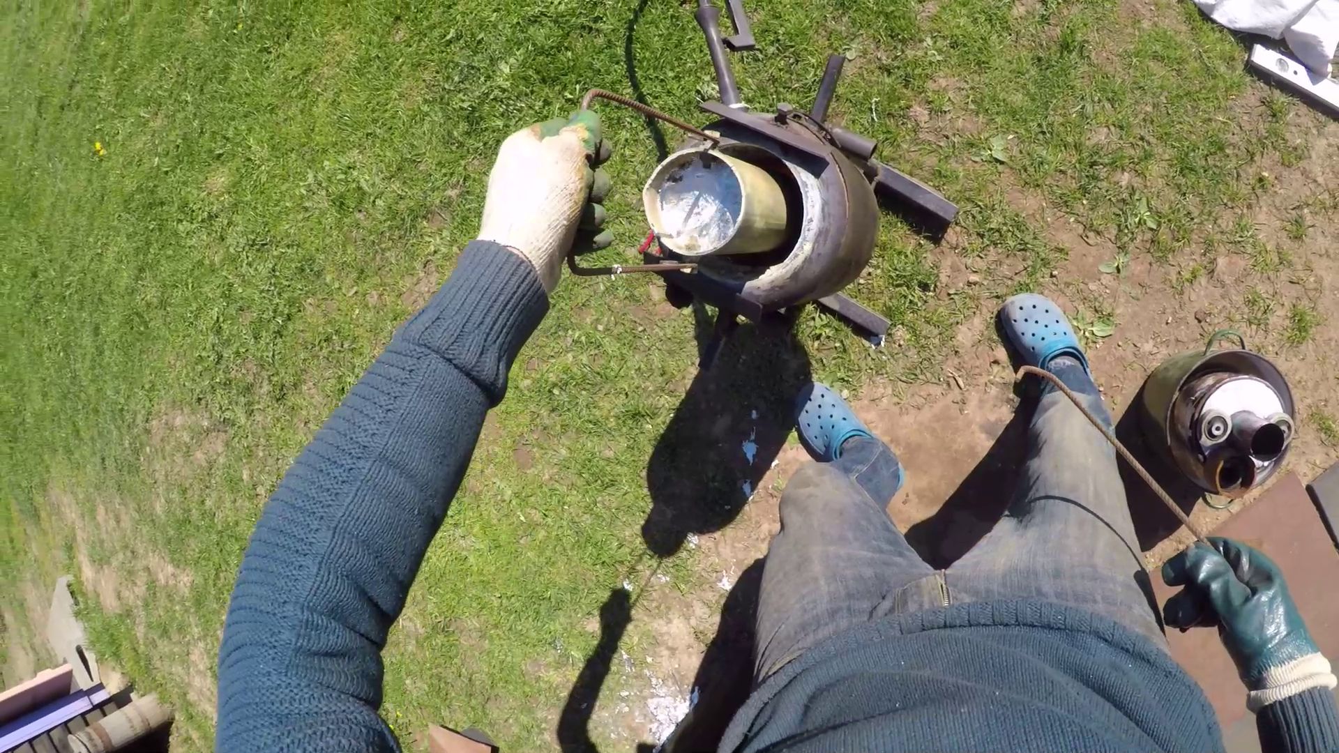 Заливка шкива и роликов для гриндера из алюминия смотреть онлайн