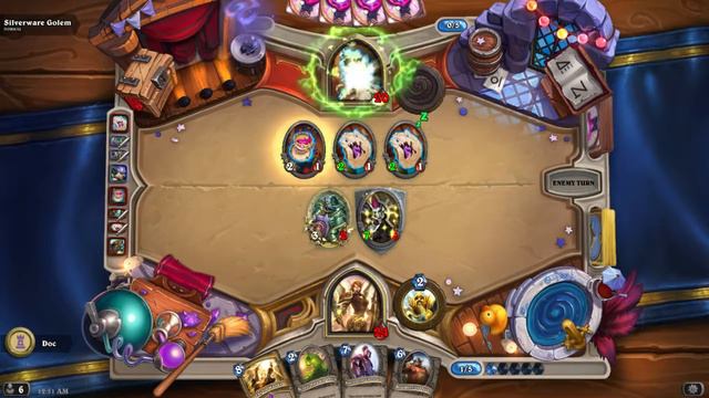 Hearthstone - One Night In Karazhan - The Parlor (Silverware Golem) смотреть онлайн