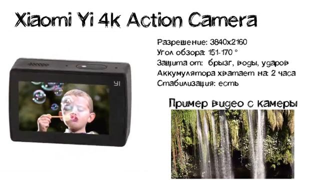 Экшн камера Xiaomi Yi 4k Action Camera обзор модели смотреть онлайн