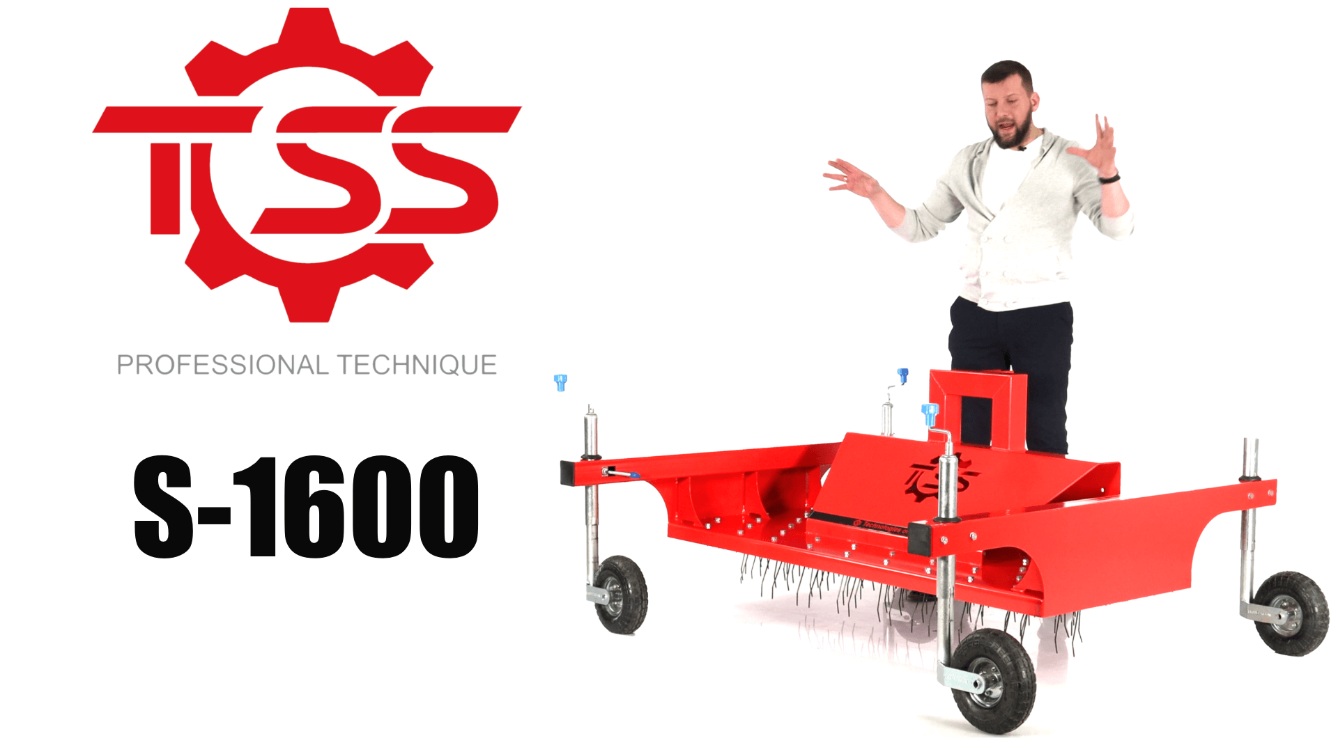 Обзор на грабли для разуплотнения резиновой крошки TOSS S1600 смотреть онлайн