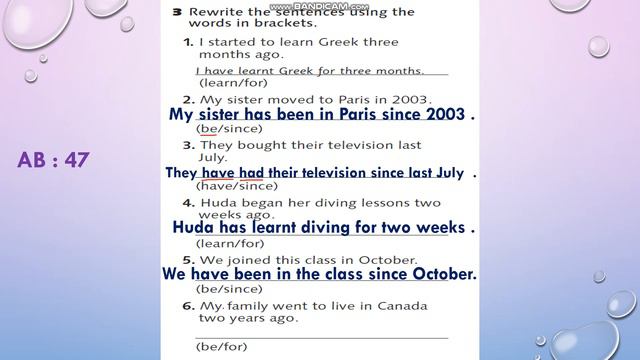 Action Pack 9 / Unit 6 / Past simple & present perfect ( AB :47 + 48 ) смотреть онлайн