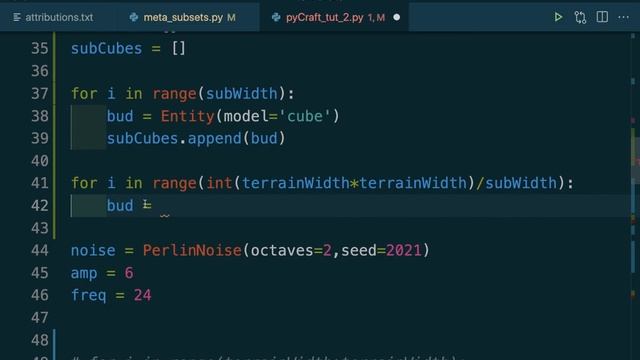 Minecraft in Python: load in models, and large procedural terrain (with Ursina) - part 2 смотреть онлайн
