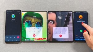Z Fold 5 vs Z Fold 3 + Honor vs Realme FacetoCall + Viber + WhatsApp Outgoing & Incoming Calls