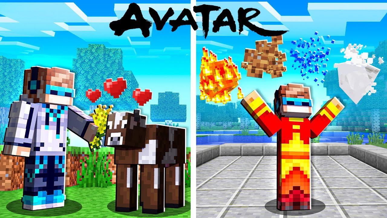 КАК СТАТЬ АВАТАРОМ ИЗ МУЛЬТИКА ЛЕГЕНДА ОБ ААНГЕ • Обзор модов Майнкрафт • Avatar Minecraft смотреть онлайн