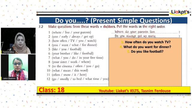 Basic Class: 18 (Present Simple Questions, Part: 2) смотреть онлайн