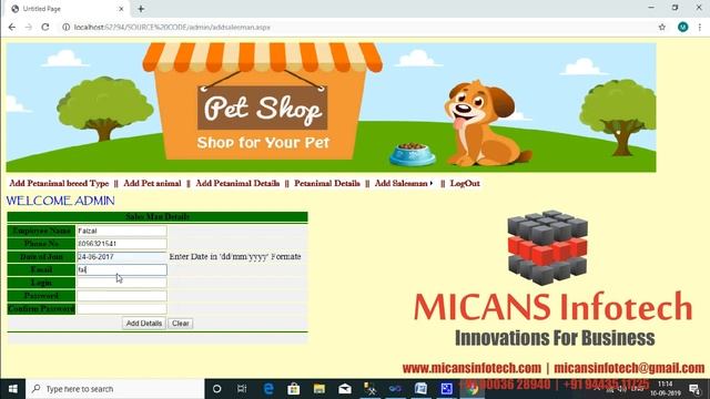 ONLINE PET SHOP MANAGEMENT ASP.NET PROJECT смотреть онлайн