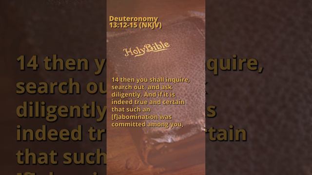 Deuteronomy 13:12-15 (NKJV) смотреть онлайн