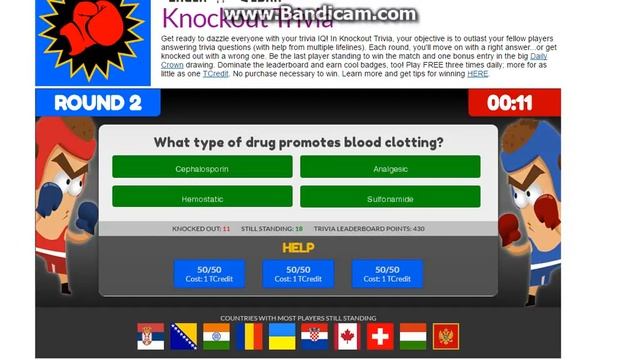 Kako se igra Knockout Trivia смотреть онлайн