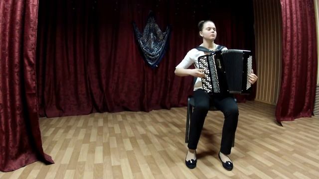 Карусель А.Фоссен, обработка Ю.Шахнова, Полина Гудилова, баян смотреть онлайн