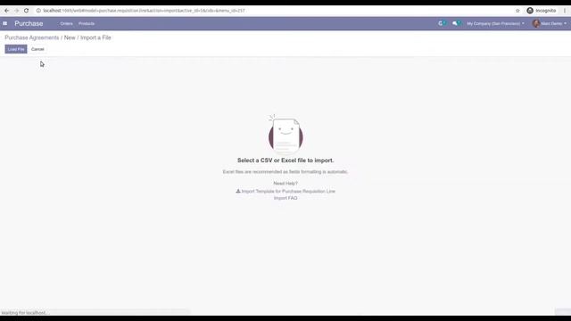Odoo Module: Import purchase requisition lines from an Excel / CSV file смотреть онлайн
