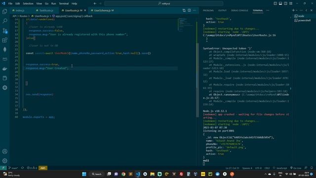 Create API using NodeJS,MongoDB & Postman | Develop API for User login, Sign up, and profile смотреть онлайн