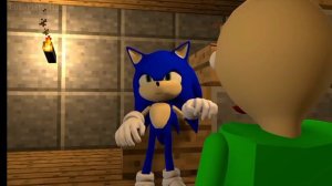 Соник и балди сбегают из дома в granny часть 1