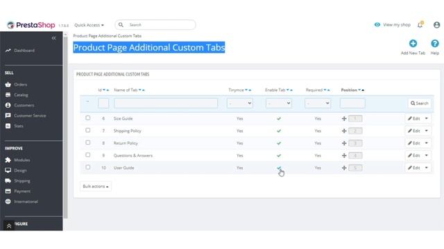 Prestashop Product Page Additional Custom Tabs смотреть онлайн